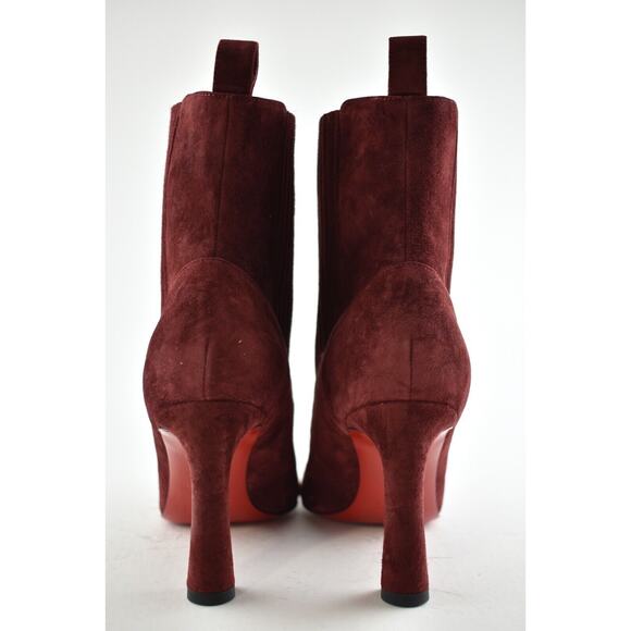 Christian Louboutin Me In The 90S 85 Tanin Red Suede Short Heel Ankle Boot 39 - Picture 7 of 8